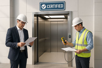 گواهی استاندارد و بهره‌برداری ایمن آسانسور