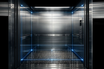 اندازه‌گیری دقیق ابعاد و مساحت مفید طبق استاندارد نصب کابین آسانسور