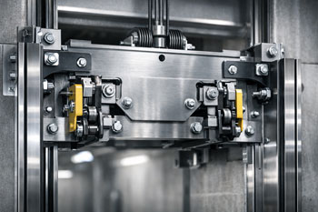 مراحل نصب استاندارد کابین آسانسور و تنظیمات ایمنی یوک توسط تیم آسانسور لاین.