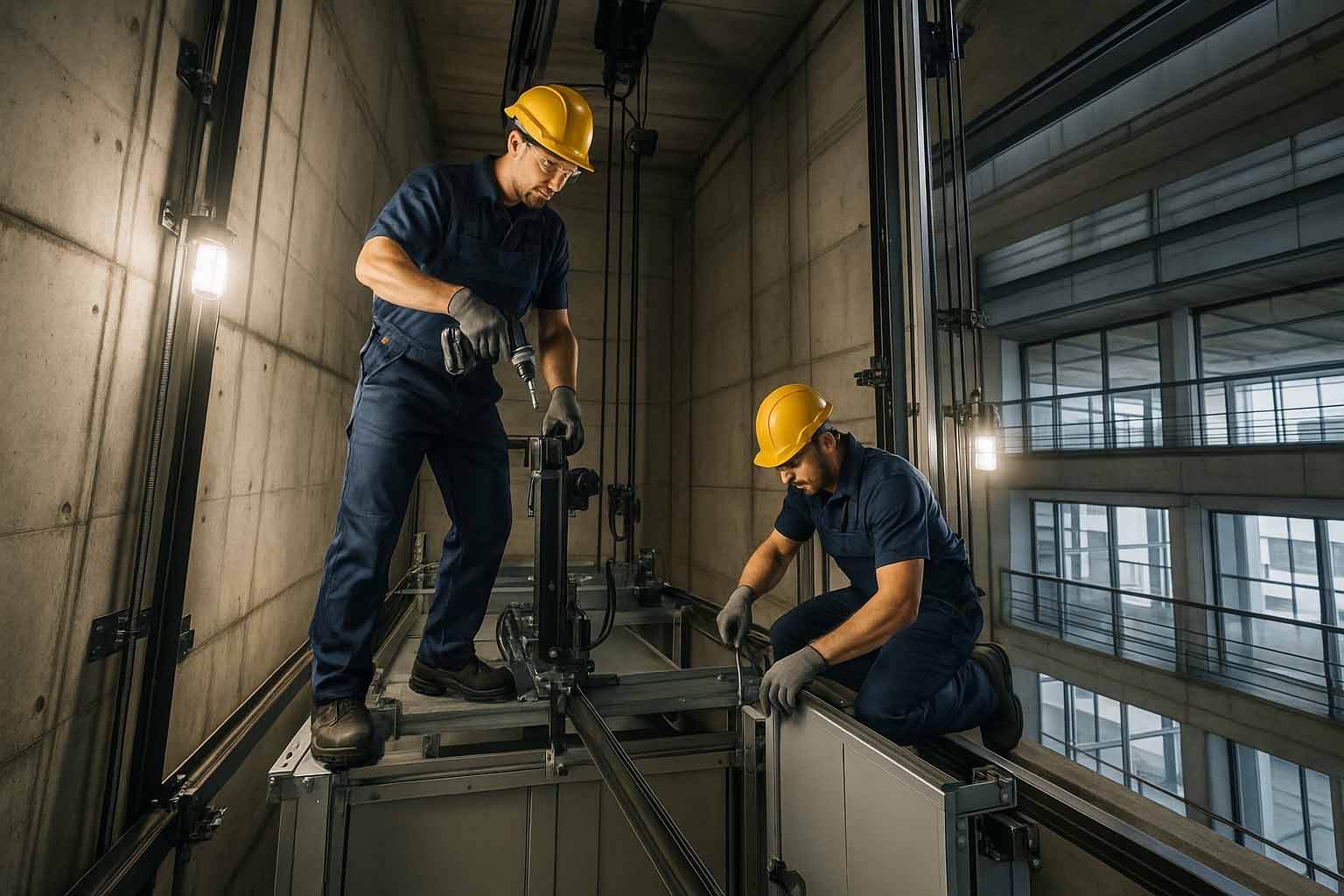 خدمات حرفه‌ای شرکت Lion Elevator در شیراز شامل نگهداری، تعمیرات و نوسازی آسانسورها