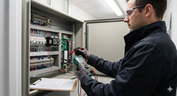 سرویس ماهانه استاندارد آسانسور و تکمیل چک‌لیست بررسی قفل درب‌ها و مدار سری ایمنی