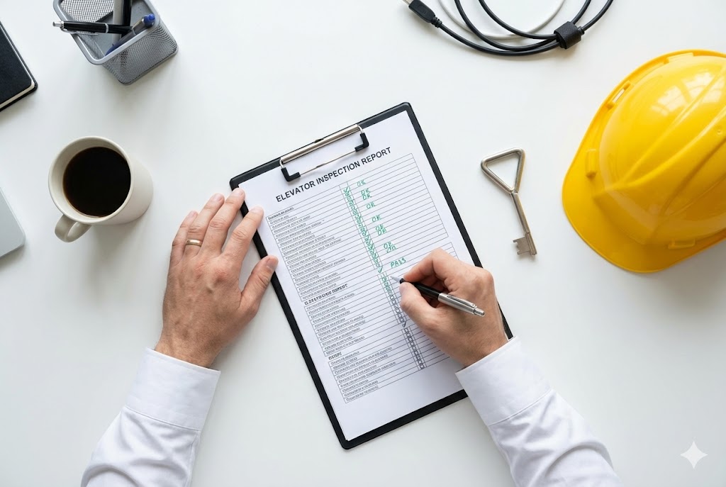 چک‌لیست نهایی بازرسی استاندارد آسانسور و تجهیزات ایمنی مورد نیاز برای اخذ تاییدیه