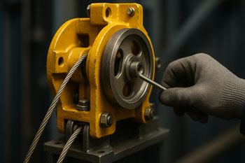 تست و تنظیم گاورنر آسانسور برای جلوگیری از رد شدن در بازرسی استاندارد