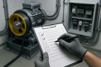چک لیست آماده سازی موتورخانه برای بازرسی ادواری آسانسور