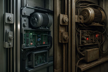 مقایسه واقعی آسانسور سالمِ تحت PM با آسانسور دچار خرابی